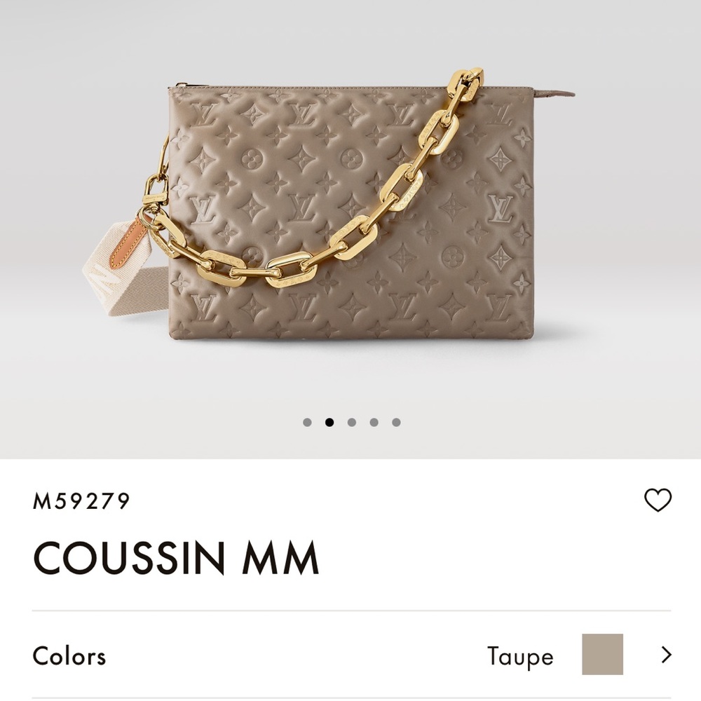 Louis Vuitton Coussin Taupe